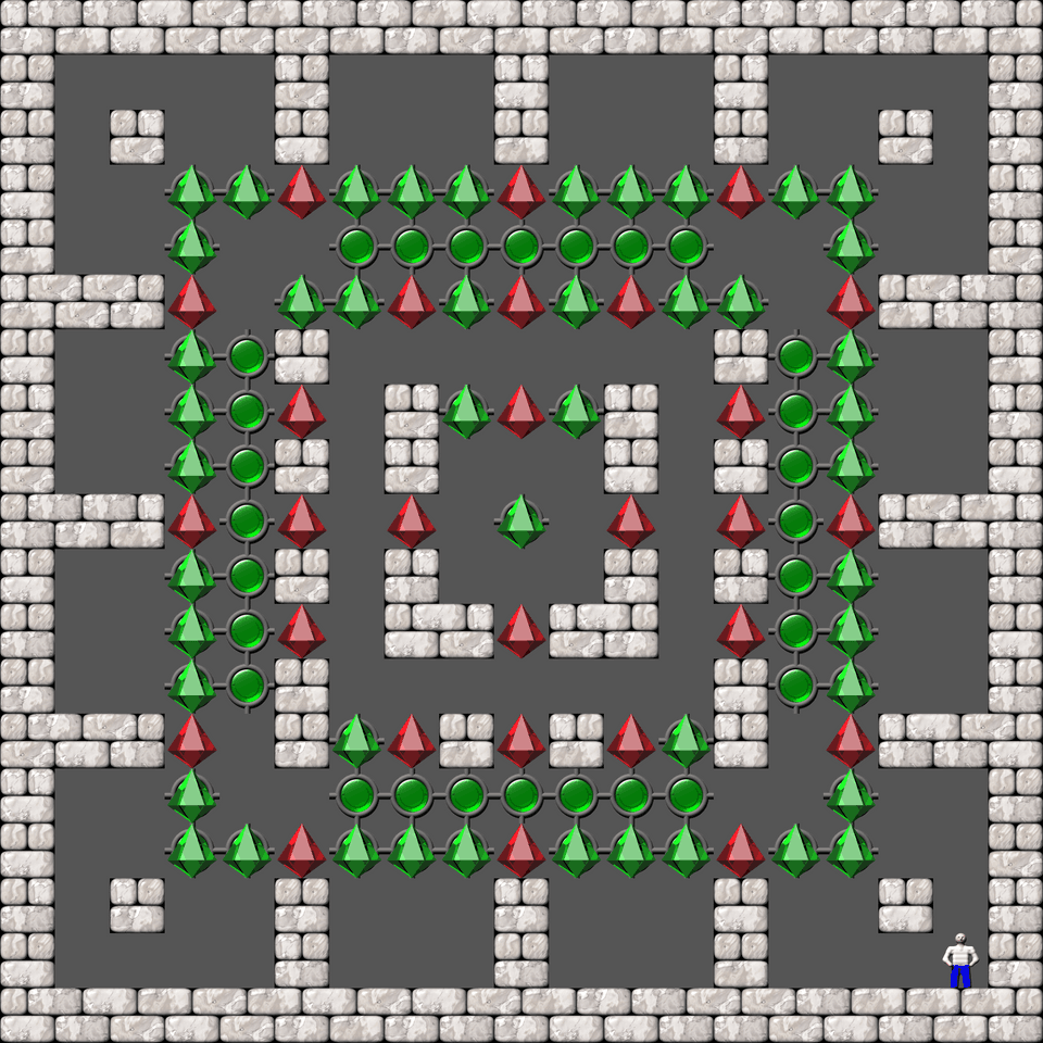 Sokoban Sasquatch 06 Arranged level 37